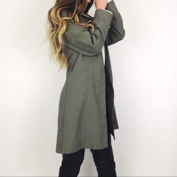 Vintage Deadstock Longline Houndstooth Jacket | Size M - Picture 6 of 15